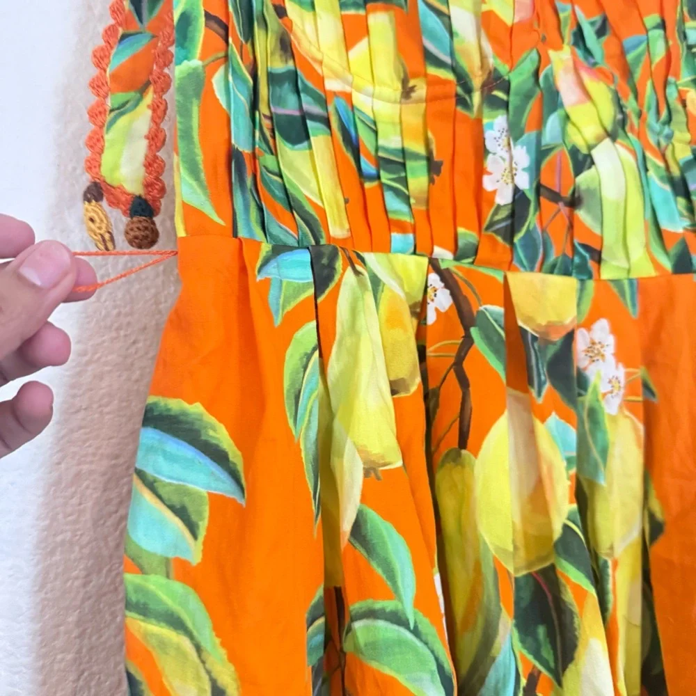 NWT FARM Rio Chic Pears Belted Mini Dress - Picture 7 of 13